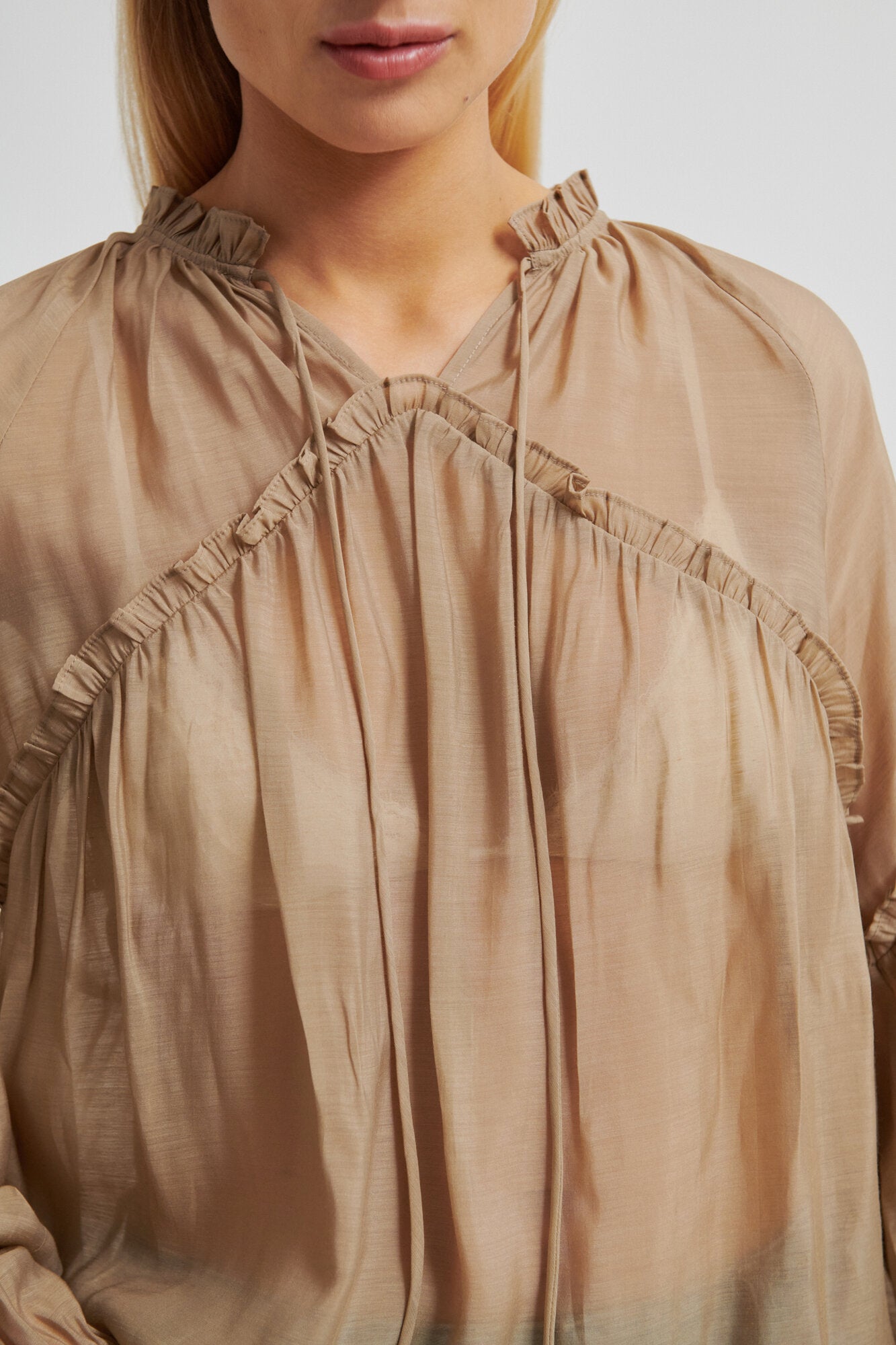 Tundra bluse - Petrified Oak